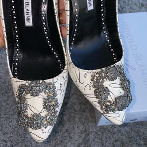 Manolo Blahnik Hangisi Limited Edition Pumps,37